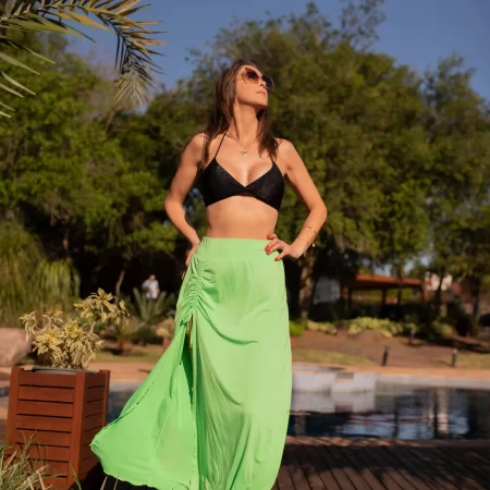 Biquini preto com verde