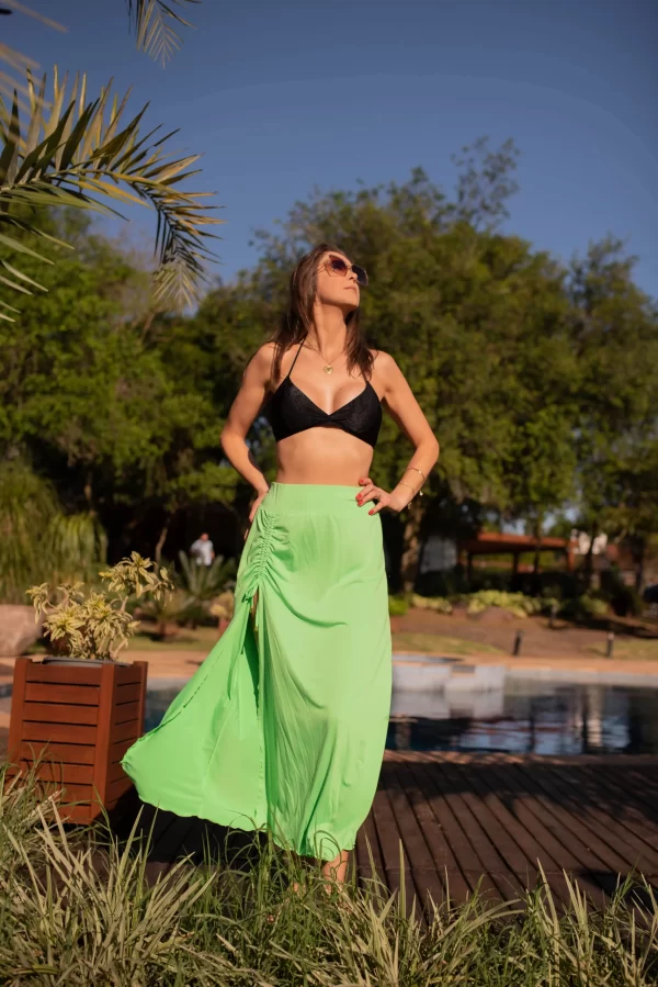 Biquini preto com verde